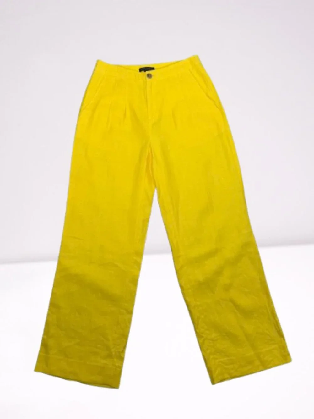 Banana Republic Linen Pleated High Rise Pants Trousers Size 8 Worn Onse